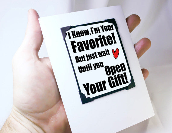 favourite person quote funny card and magnet keepsake