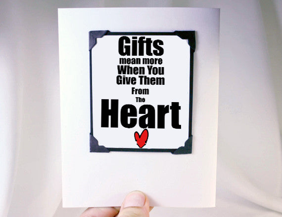 heartfelt gift idea magnet keepsake and card