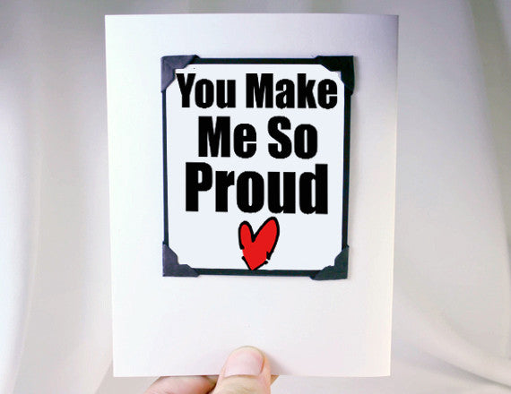 graduation greeting card and magnet