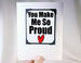 graduation greeting card and magnet