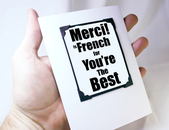 thank you quote thanks card and magnet
