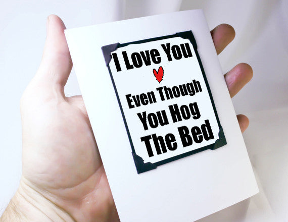 funny love you card quote for couples