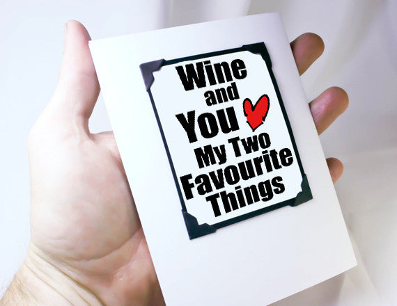 wine and you favourite things magnet