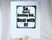 getting old birthday magnet keepsake and card