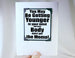 birthday card and funny quote as magnet keepsake