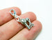 hairstylist charm with blow dryer and scissors