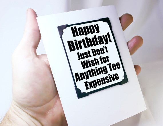 birthday card and gift with magnet keepsake