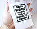 birthday card and gift with magnet keepsake