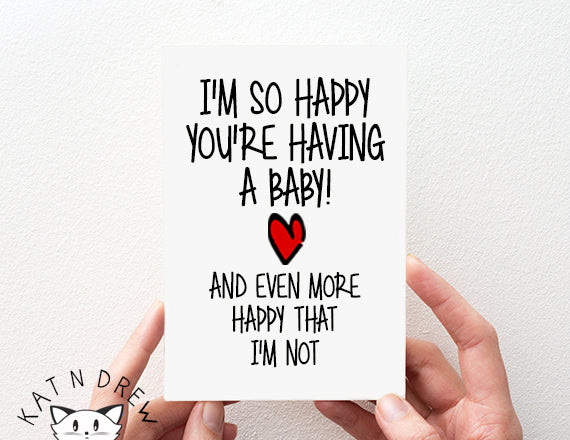 You're Having A Baby/ I'm Not Card.  PGC006