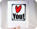 love you anniversary card and magnet