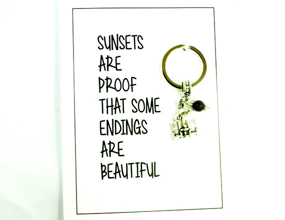Endings Are Beautiful Card.  KEY043