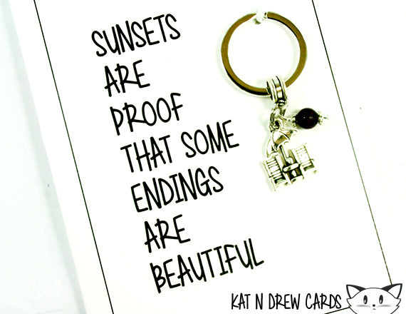 Endings Are Beautiful Card.  KEY043