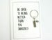 Open To Being Better Card.  KEY048