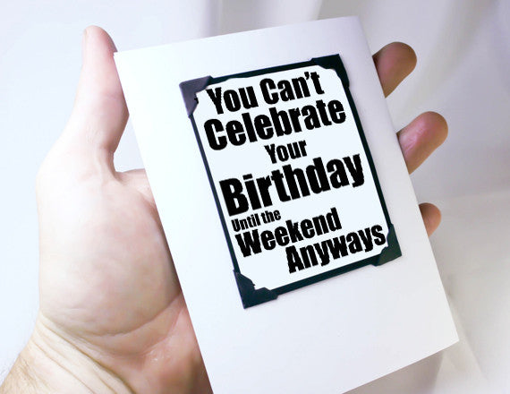 late birthday card magnet quote