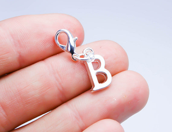 letter b charm for personalized alphabet gift