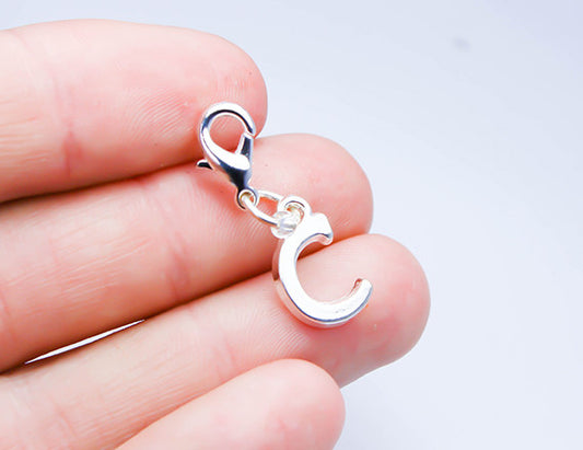 letter c charm for alphabet bracelet charm