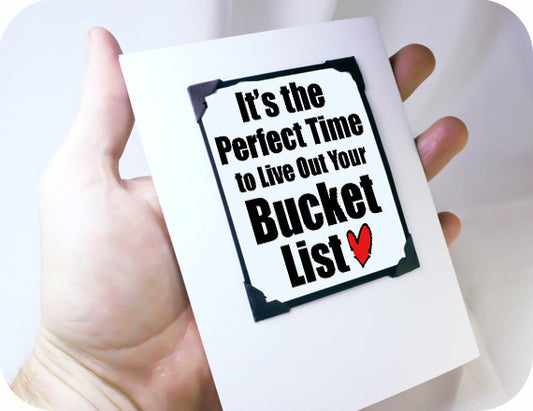 bucket list retirement card and magnet cute gift