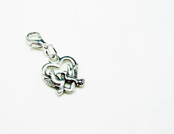dove love bird charm