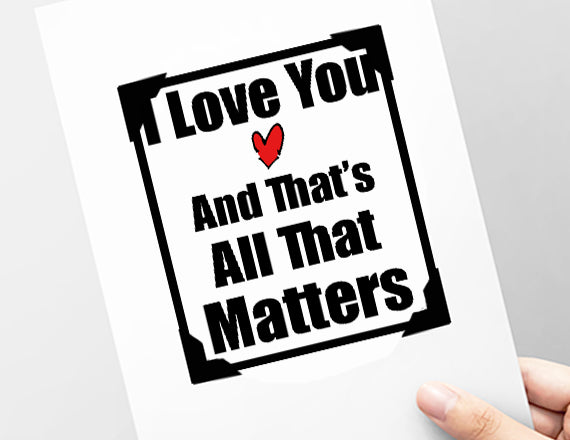 love matters most card