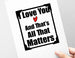 love matters most card