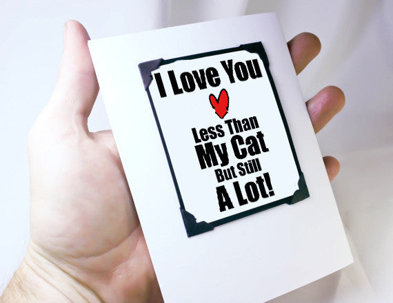 love you valentine quote cat lover