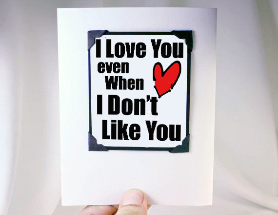 funny valentine greeting card and magnet keepsake