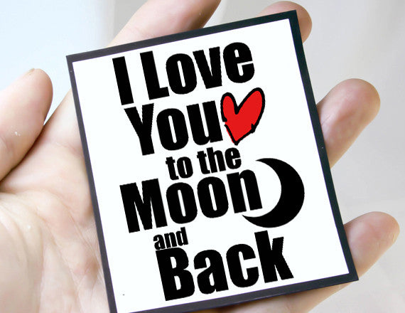 love you fridge magnet with cute quote