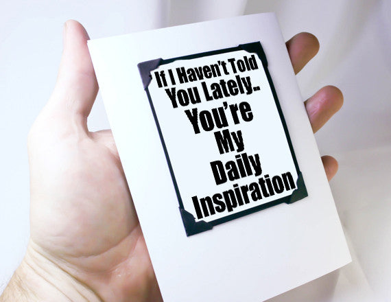 love you quote as magnet and card gift