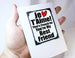 love you anniversary greeting card and magnet