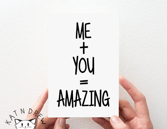 Me + You Card.  PGC020
