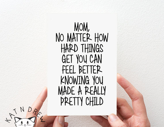 Mom/ Really Pretty Child Card.  PGC147