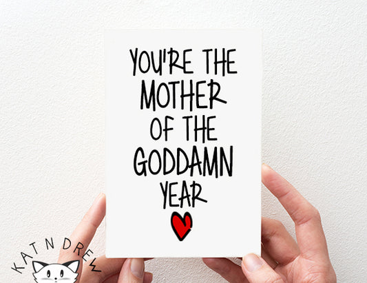 Mother Of The Year Card.  PGC026
