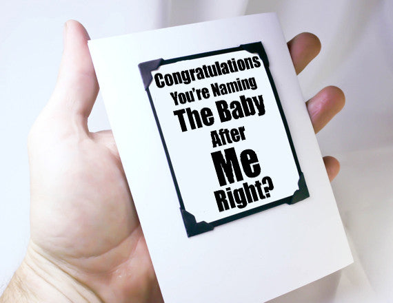 new baby card baby shower magnet keepsake