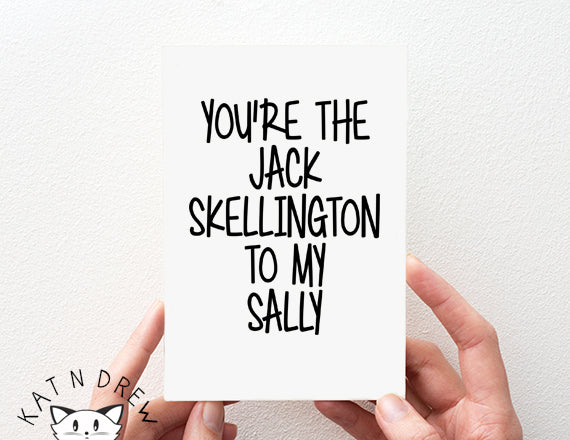 Jack Skellington To My Sally Card.  PGC107