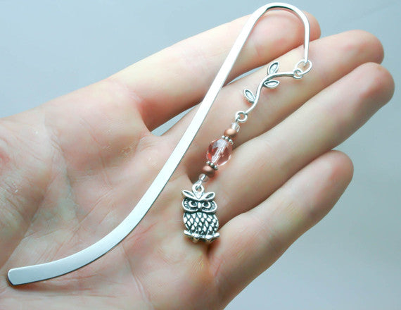 silver owl bookmark for harry potter fans