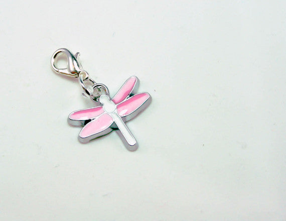 Pink Dragonfly Charm. SCC062