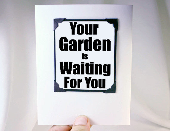 garden lover greeting card retirement quote