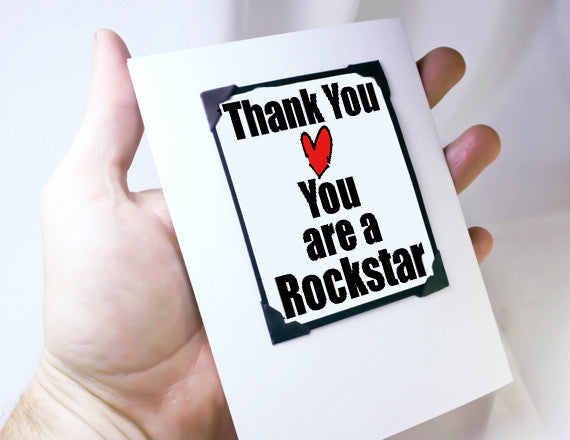 thank you quote magnet card and gift