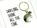 shine bright keychain card