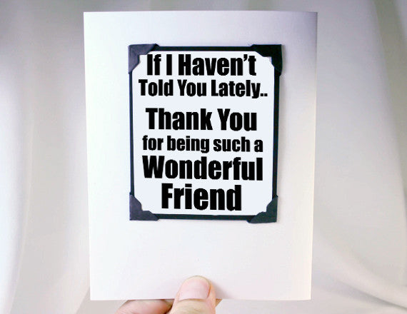 thank you quote as magnet for friends