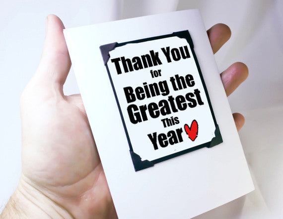 many thank greeting card magnet