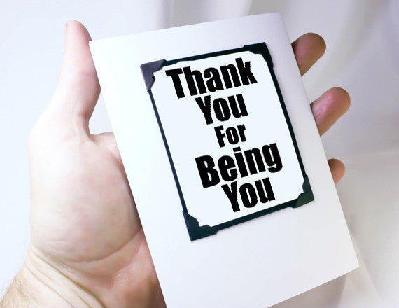 many thanks greeting card and magnet