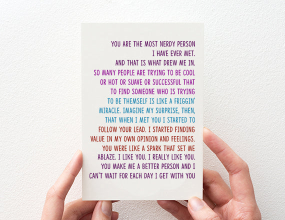 nerdy love you card