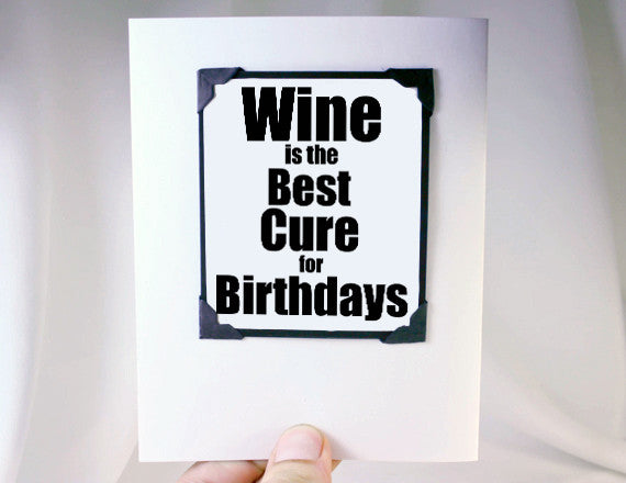 wine lover birthday card funny happy birthday card