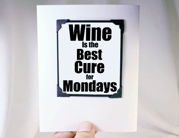 wine lover funny quote greeting card