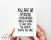 My Person/ From Brunch To Plans Card.  PGC019